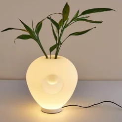 Bright Accents Beleuchtung-Elegante Vasen-Tischlampe – Kreatives Glasdesign