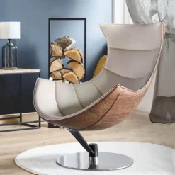 Cozy Living Möbel-Eleganter Akzentstuhl - Sébastien Beistellstuhl fürs Wohnzimmer