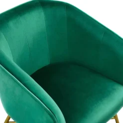 Comfort u0026 Style Möbel-Eleganter Akzentstuhl aus em Samt – Stilvoller Loungesessel für Wohnräume