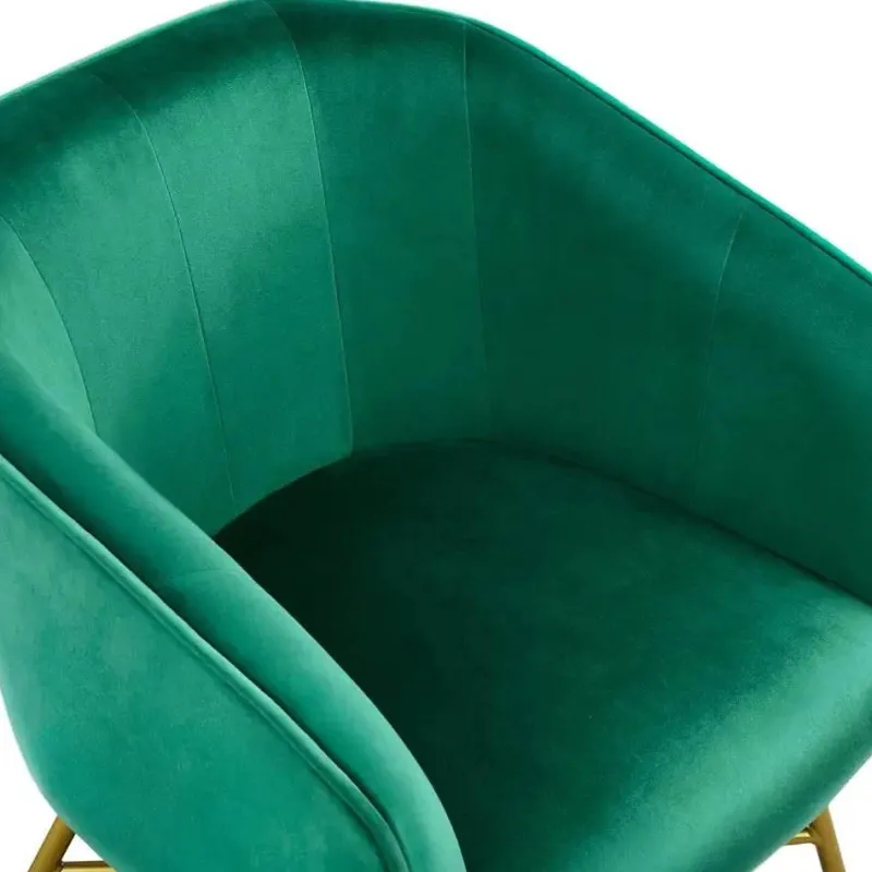 Comfort u0026 Style Möbel-Eleganter Akzentstuhl aus em Samt – Stilvoller Loungesessel für Wohnräume