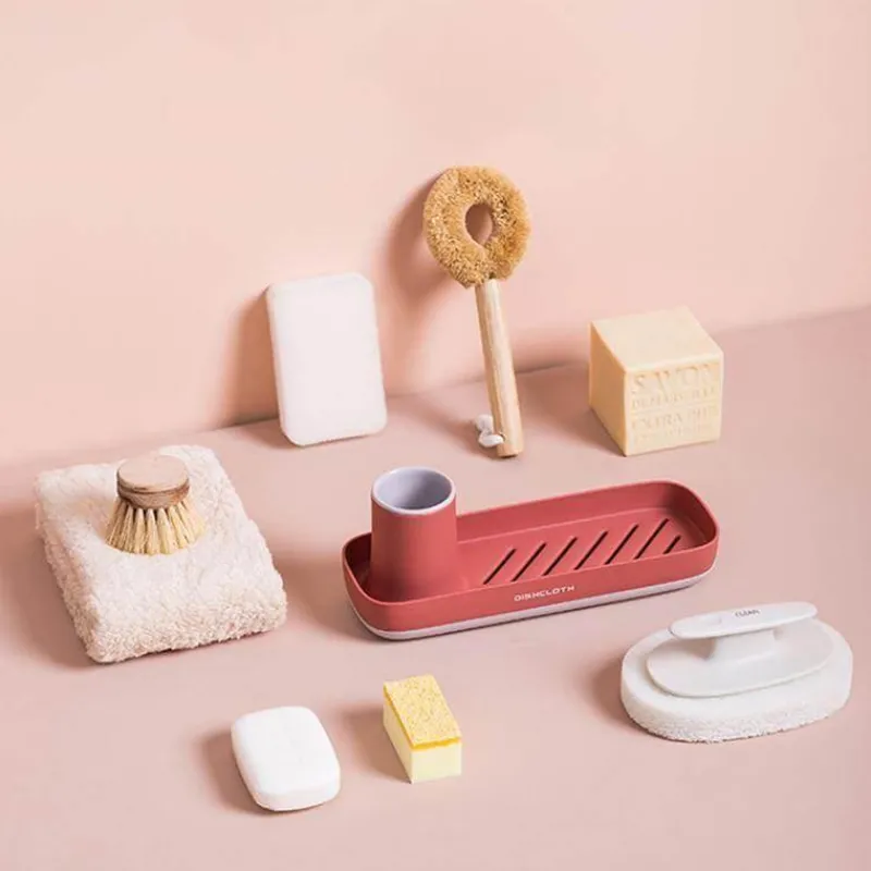 The Decor Haven Küche & Esszimmer-Eleganter bunter Schwammhalter, stilvoller Küchenorganizer