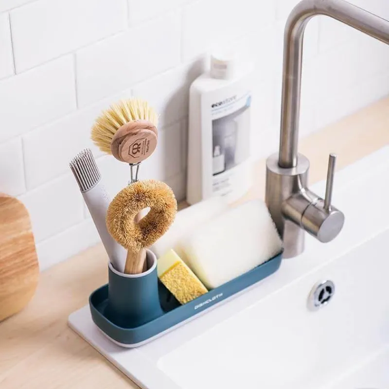 The Decor Haven Küche & Esszimmer-Eleganter bunter Schwammhalter, stilvoller Küchenorganizer