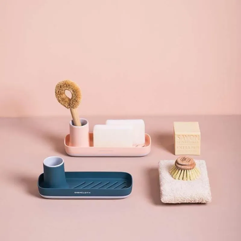 The Decor Haven Küche & Esszimmer-Eleganter bunter Schwammhalter, stilvoller Küchenorganizer