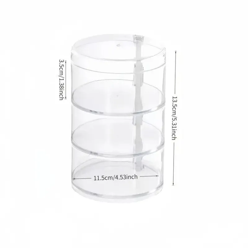 Room to Spare Aufbewahrung Und Organisation-Eleganter drehbarer Schmuck-Organizer – Transparente, mehrschichtige Aufbewahrungsbox
