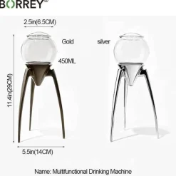 The Cozy Mug Küche & Esszimmer-Eleganter dreibeiniger Filterkaffee-/Teebereiter – Stilvolle Brühstation