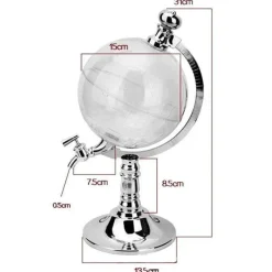 Deco Küche & Esszimmer-Eleganter Globus Getränkespender - Vintage Getränkespender