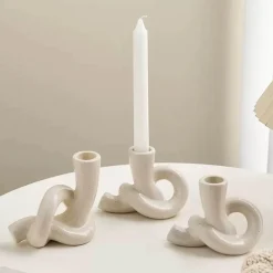 Scented Serenity Wohndeko-Eleganter Kerzenhalter – Dekorativer Lichtakzent