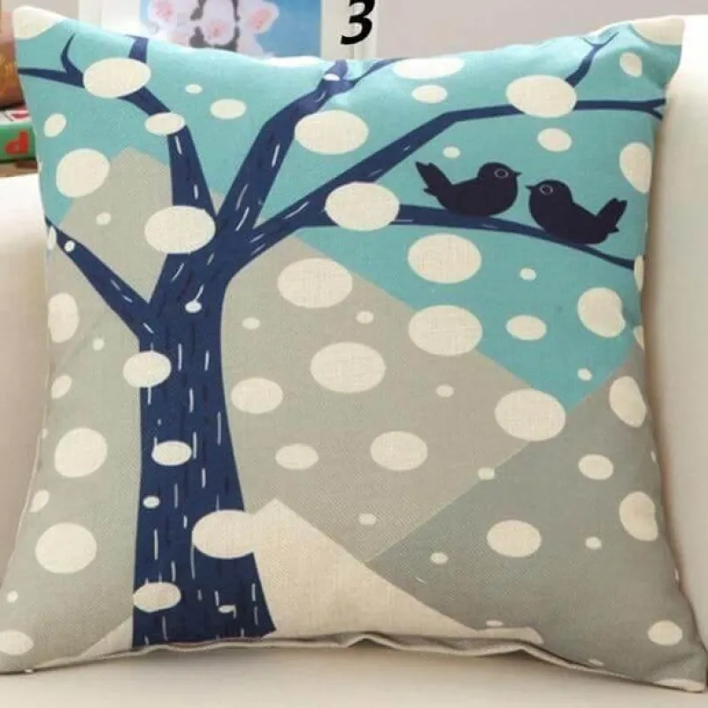 Plush Perch Bettzeug-Eleganter Kissenbezug mit Blumenvase – luxuriöser Kissenbezug für die Inneneinrichtung