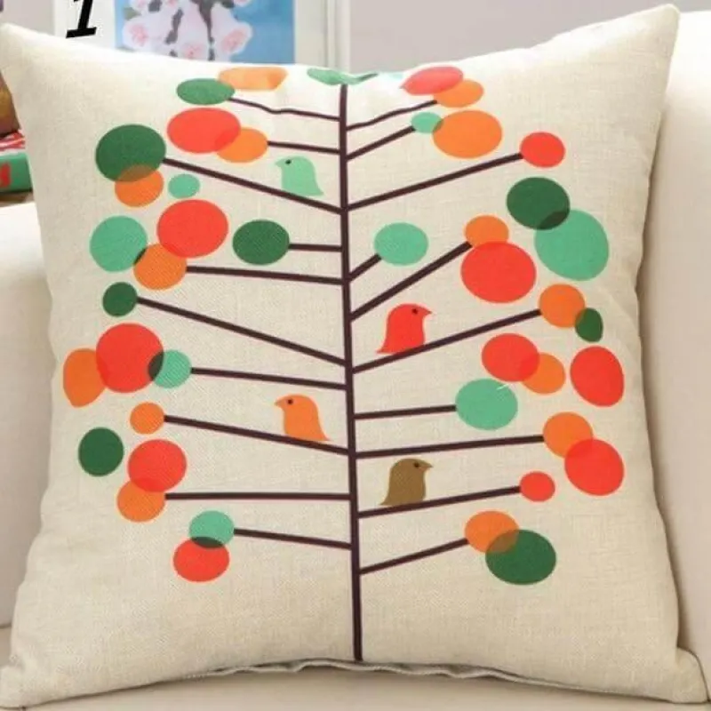 Plush Perch Bettzeug-Eleganter Kissenbezug mit Blumenvase – luxuriöser Kissenbezug für die Inneneinrichtung