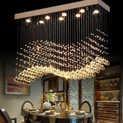 Willow u0026 Whim Beleuchtung-Eleganter Kristall-Regentropfen-Kronleuchter – Luxus-Beleuchtungskörper