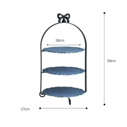 Elegance at the Table Küche & Esszimmer-Eleganter mehrstöckiger Tortenständer – Dessert-Display mit Schleife