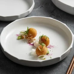 Elegance at the Table Küche & Esszimmer-Eleganter Suppenteller aus Keramik im vertikalen Design für stilvolles Essgeschirr