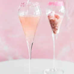 Plates u0026 More Küche & Esszimmer-Elegantes Champagnerflöten-Set aus mundgeblasenem Kristallglas – perfekt für Feiern