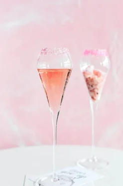 Plates u0026 More Küche & Esszimmer-Elegantes Champagnerflöten-Set aus mundgeblasenem Kristallglas – perfekt für Feiern