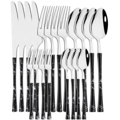 Cutlery Craft Küche & Esszimmer-Elegantes Edelstahl-Besteckset – Premium-Essbesteck