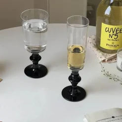 Plates u0026 More Küche & Esszimmer-Elegantes Rotweinkelch-Set – Champagner-Trinkgeschirr aus Kristall für Hochzeiten