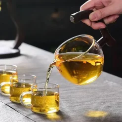 The Cozy Mug Küche & Esszimmer-Elegantes Tee-Ei-Set aus Glas – magnetisches Brühzubehör