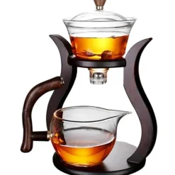 The Cozy Mug Küche & Esszimmer-Elegantes Tee-Ei-Set aus Glas – magnetisches Brühzubehör