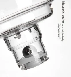 The Cozy Mug Küche & Esszimmer-Elegantes Tee-Ei-Set aus Glas – magnetisches Brühzubehör