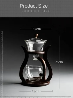 The Cozy Mug Küche & Esszimmer-Elegantes Tee-Ei-Set aus Glas – magnetisches Brühzubehör