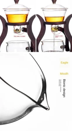 The Cozy Mug Küche & Esszimmer-Elegantes Tee-Ei-Set aus Glas – magnetisches Brühzubehör