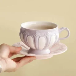 Plates u0026 More Küche & Esszimmer-Elegantes Teeservice aus Porzellan – Teekanne, Tassen, Untertassen, Kaffeekanne für Partys