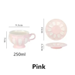 Plates u0026 More Küche & Esszimmer-Elegantes Teeservice aus Porzellan – Teekanne, Tassen, Untertassen, Kaffeekanne für Partys