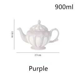 Plates u0026 More Küche & Esszimmer-Elegantes Teeservice aus Porzellan – Teekanne, Tassen, Untertassen, Kaffeekanne für Partys