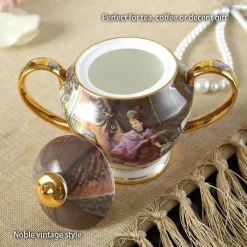 Feast u0026 Flair Küche & Esszimmer-Elegantes Teeservice aus Bone China – inklusive Zuckerdose und Sahnegießer für die Unterhaltung