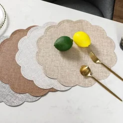 Plates u0026 More Küche & Esszimmer-Elegantes Weihnachts-Tischset-Untersetzer-Set – Weihnachts-Esszimmerdekor