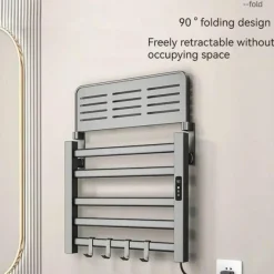 The Blissful Bath Badezimmer-Elektrisch beheizter Handtuchhalter - Intelligenter Organizer-Trockner