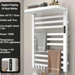 The Blissful Bath Badezimmer-Elektrisch beheizter Handtuchhalter - Intelligenter Organizer-Trockner