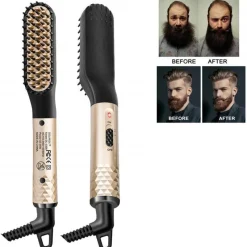 PureGlow Männerpflege|Körperpflege-Elektrische Bartglätterbürste – Multifunktionales Pflegewerkzeug