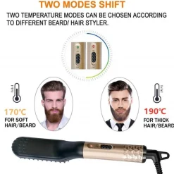 PureGlow Männerpflege|Körperpflege-Elektrische Bartglätterbürste – Multifunktionales Pflegewerkzeug