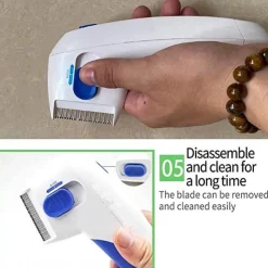 Furendo Haustierzubehör|Reinigungswerkzeuge Für Haustiere-Elektrische Floh- und Läuseentfernungsbürste - Haustierpflegewerkzeug