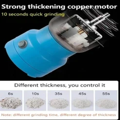 The Cozy Mug Küche & Esszimmer-Elektrische Mini-Kaffee- und Gewürzmühle – Kompakte Küchenmühle