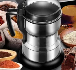 The Cozy Mug Küche & Esszimmer-Elektrische Mini-Kaffeemühle – Leistungsstarke Bohnenmühle