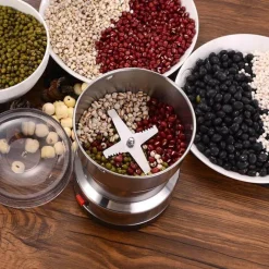 The Cozy Mug Küche & Esszimmer-Elektrische Mini-Kaffeemühle – Leistungsstarke Bohnenmühle