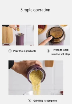 The Cozy Mug Küche & Esszimmer-Elektrische Mini-Kaffeemühle – Leistungsstarke Bohnenmühle