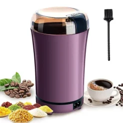 The Cozy Mug Küche & Esszimmer-Elektrische Mini-Kaffeemühle – Leistungsstarke Bohnenmühle