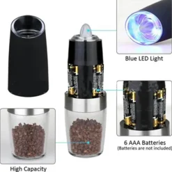 Tom Küche & Esszimmer-Elektrische Salz- und Pfeffermühle - Küchengewürzmühle