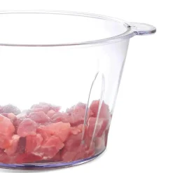 Tom Küche & Esszimmer-Elektrischer Fleischwolf aus Edelstahl – Vielseitiger Küchenzerkleinerer für perfekt gemahlenes Fleisch