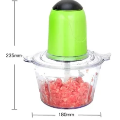 Tom Küche & Esszimmer-Elektrischer Fleischwolf aus Edelstahl – Vielseitiger Küchenzerkleinerer für perfekt gemahlenes Fleisch