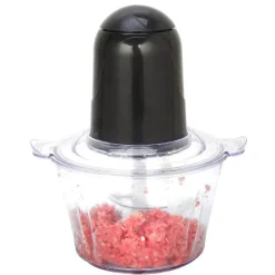 Tom Küche & Esszimmer-Elektrischer Fleischwolf aus Edelstahl – Vielseitiger Küchenzerkleinerer für perfekt gemahlenes Fleisch