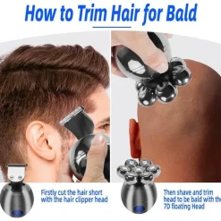 PureGlow Männerpflege|Körperpflege-Elektrischer Haarschneider für Herren – Groom Pro Grooming Tool