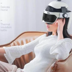 The Relaxation Nook Gesundheits-Gadgets|Gesundheits- Und Entspannungstools-Elektrischer Heizhelm für die Augenmassage – wiederaufladbares Entspannungsgerät
