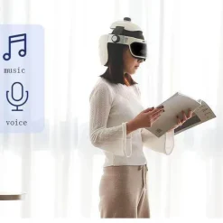 The Relaxation Nook Gesundheits-Gadgets|Gesundheits- Und Entspannungstools-Elektrischer Heizhelm für die Augenmassage – wiederaufladbares Entspannungsgerät