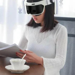 The Relaxation Nook Gesundheits-Gadgets|Gesundheits- Und Entspannungstools-Elektrischer Heizhelm für die Augenmassage – wiederaufladbares Entspannungsgerät