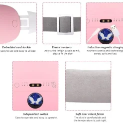 The Relaxation Nook Gesundheits-Gadgets|Gesundheits- Und Entspannungstools-Elektrischer Heizmassagegürtel – Entspannender therapeutischer Schmerzlinderungswickel