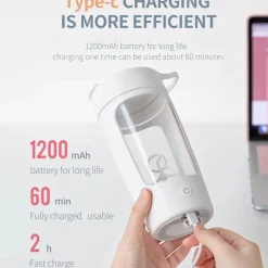 The Culinary Kit Küche & Esszimmer-Elektrischer Protein-Shaker-Mixer – Leistungsstarker Smoothie- und Nahrungsergänzungsmixer